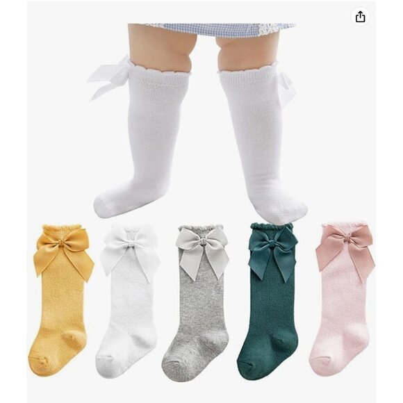 Bow Knee Sock Bundle x5 Set B - Picture 6 of 8